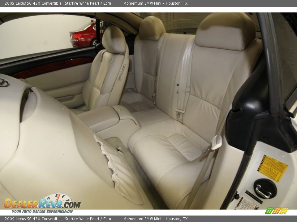 Rear Seat of 2009 Lexus SC 430 Convertible Photo #15