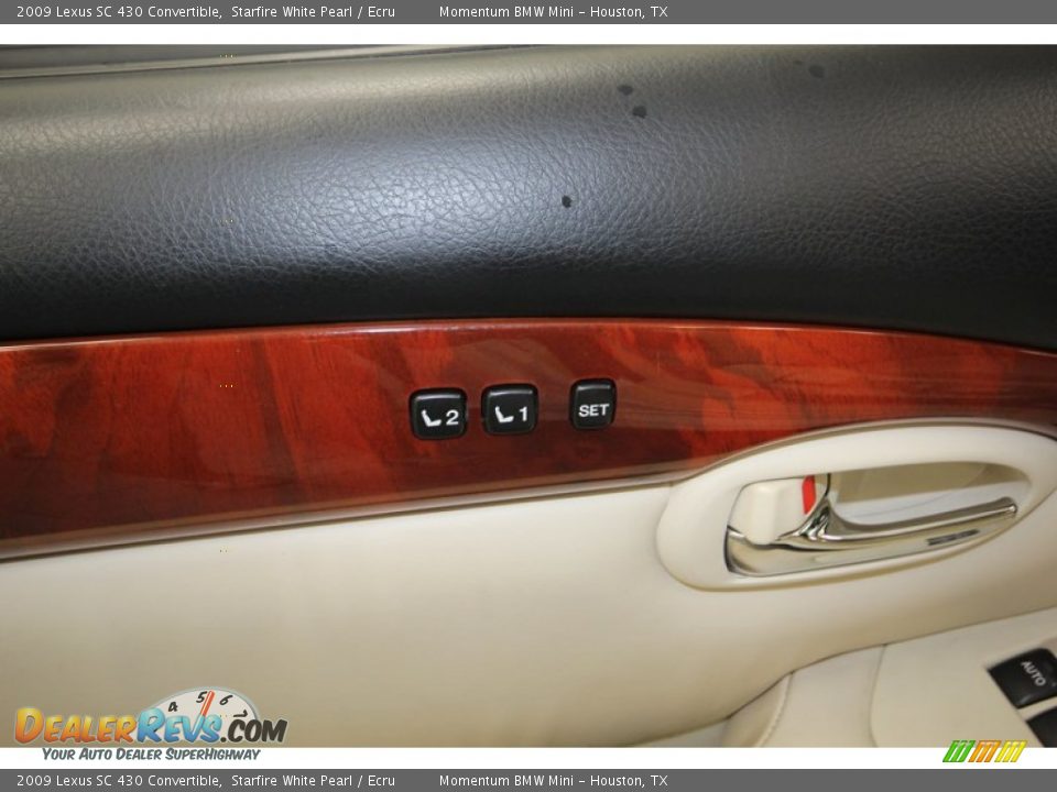 2009 Lexus SC 430 Convertible Starfire White Pearl / Ecru Photo #17