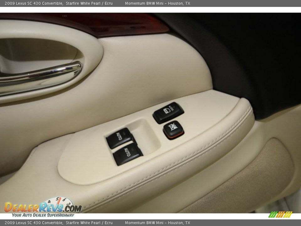 2009 Lexus SC 430 Convertible Starfire White Pearl / Ecru Photo #18