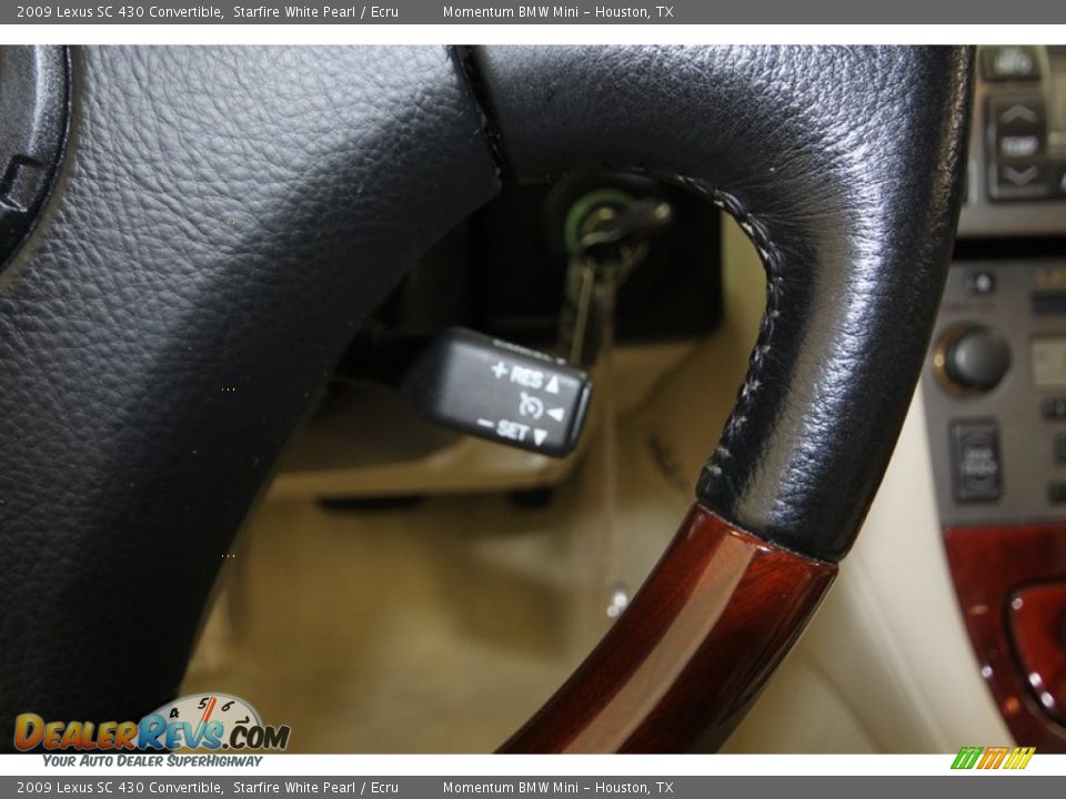 2009 Lexus SC 430 Convertible Starfire White Pearl / Ecru Photo #28