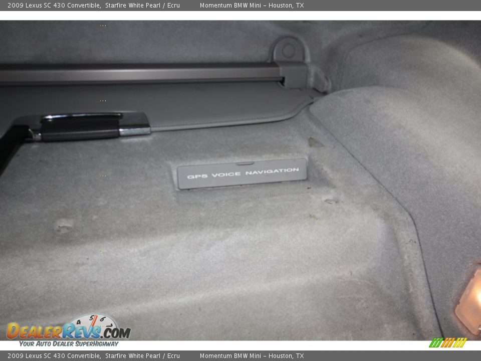 2009 Lexus SC 430 Convertible Starfire White Pearl / Ecru Photo #33