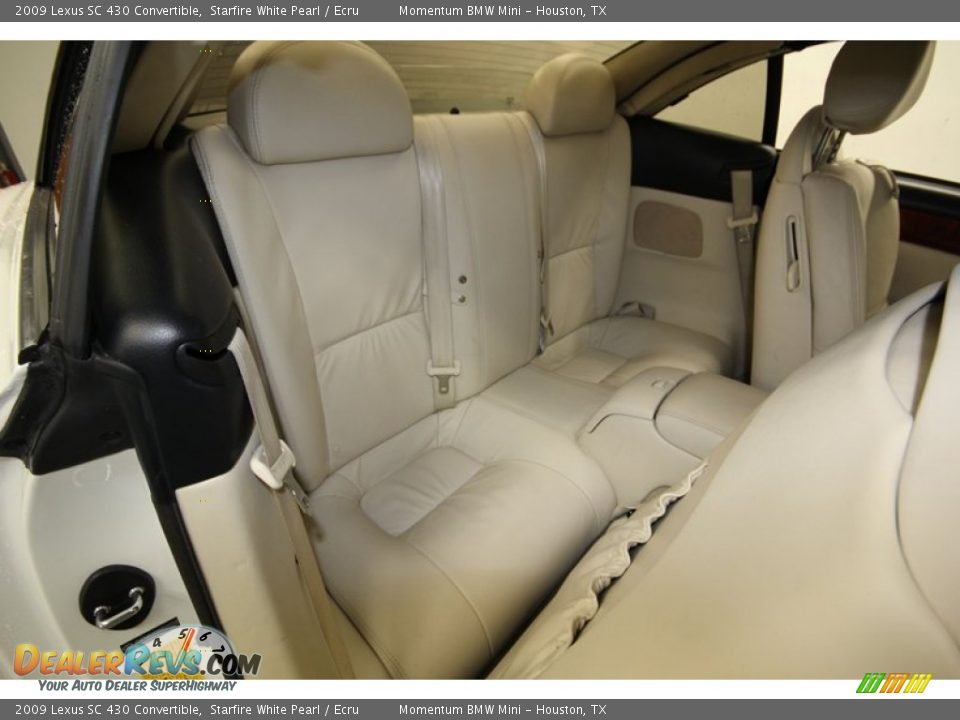 Rear Seat of 2009 Lexus SC 430 Convertible Photo #34