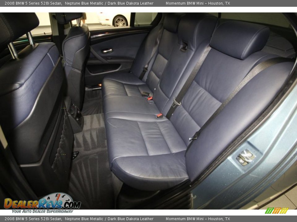 Rear Seat of 2008 BMW 5 Series 528i Sedan Photo #14