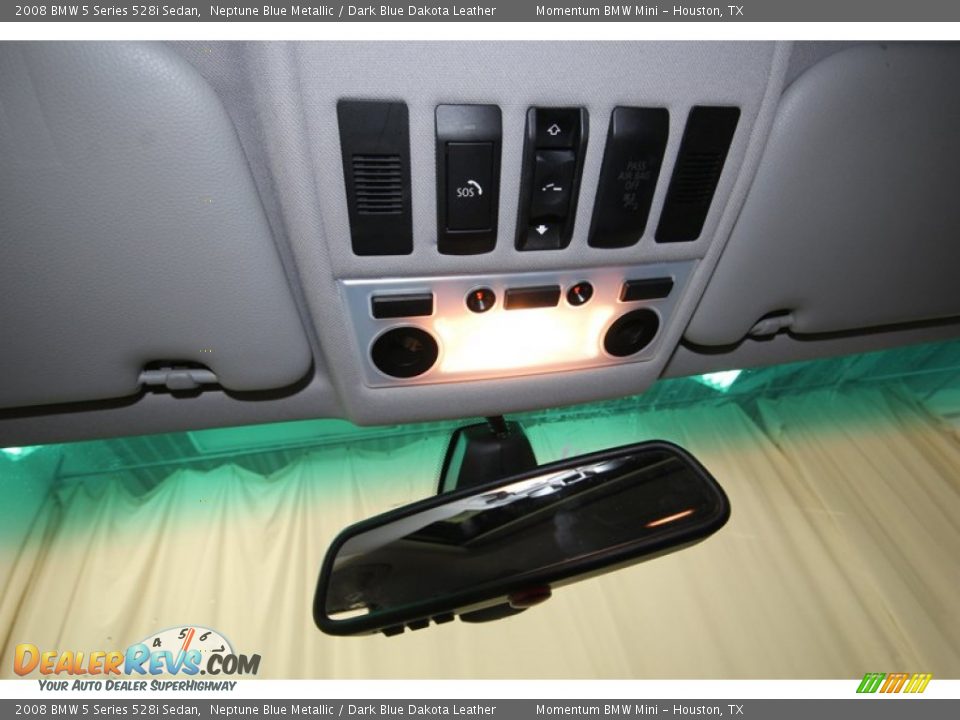 2008 BMW 5 Series 528i Sedan Neptune Blue Metallic / Dark Blue Dakota Leather Photo #19
