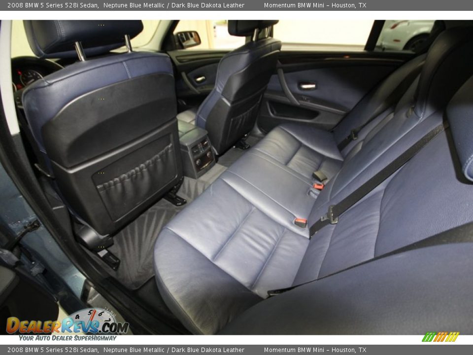 Rear Seat of 2008 BMW 5 Series 528i Sedan Photo #31
