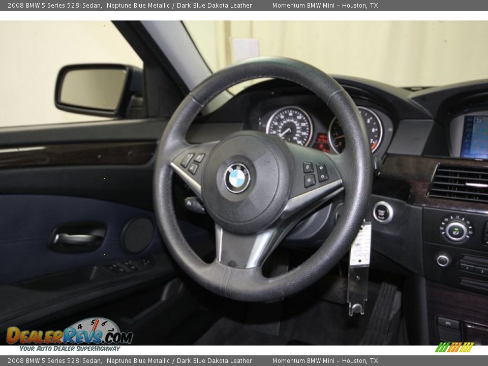 2008 BMW 5 Series 528i Sedan Steering Wheel Photo #33