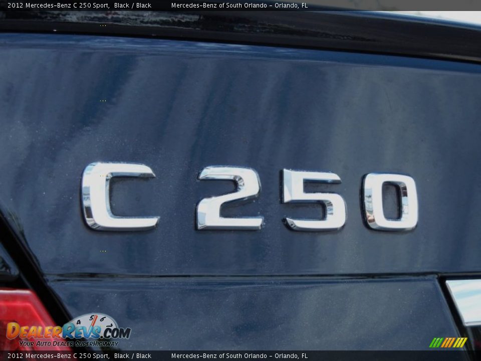 2012 Mercedes-Benz C 250 Sport Black / Black Photo #9