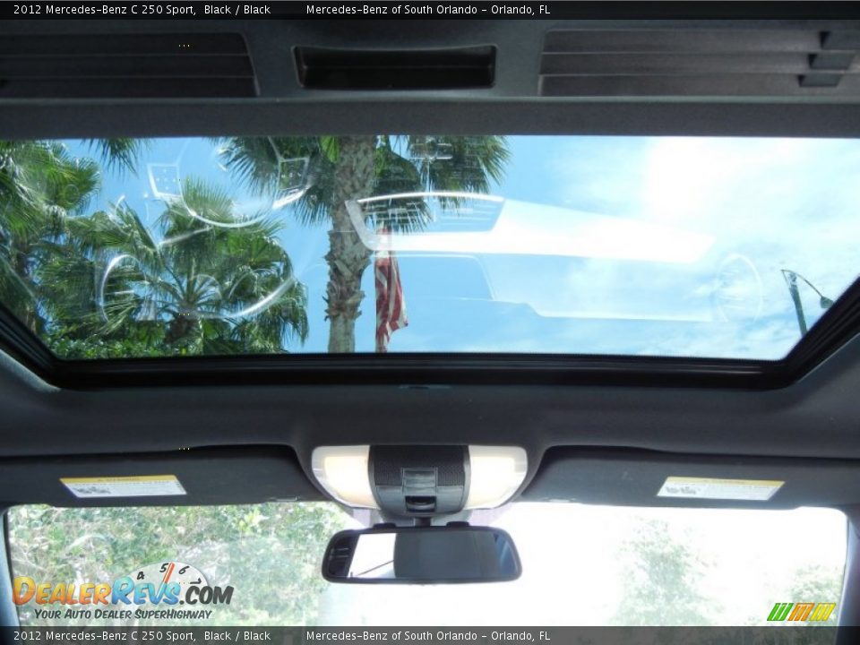 2012 Mercedes-Benz C 250 Sport Black / Black Photo #19