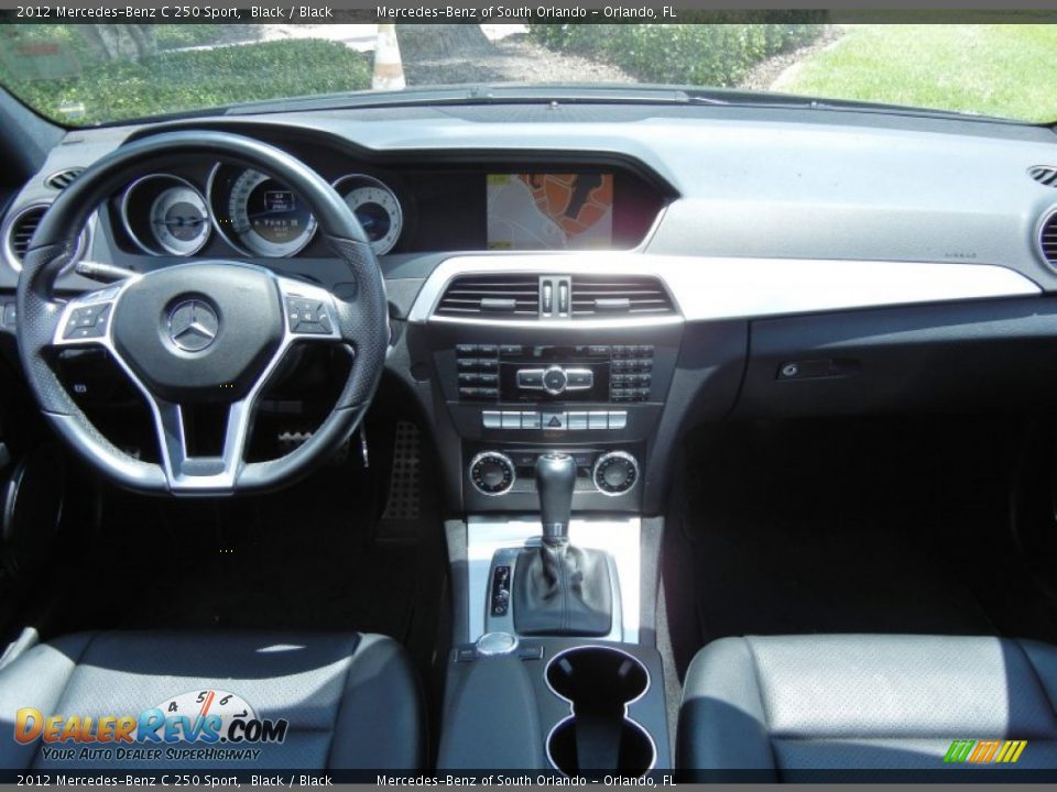 2012 Mercedes-Benz C 250 Sport Black / Black Photo #20