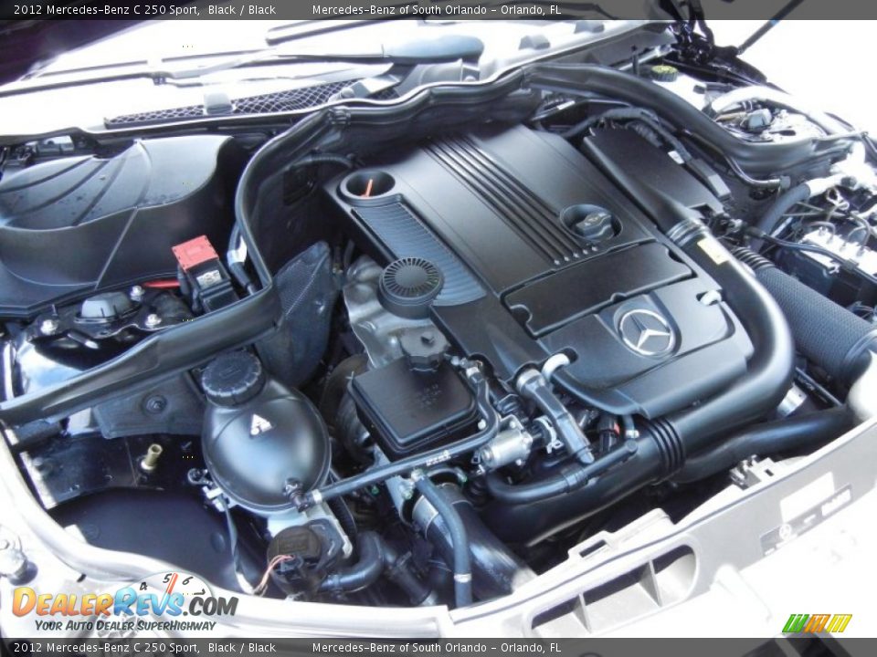 2012 Mercedes-Benz C 250 Sport Black / Black Photo #26
