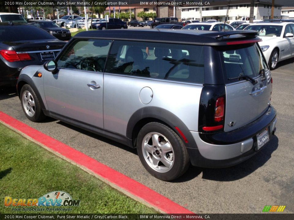 2010 Mini Cooper Clubman Pure Silver Metallic / Grey/Carbon Black Photo #2