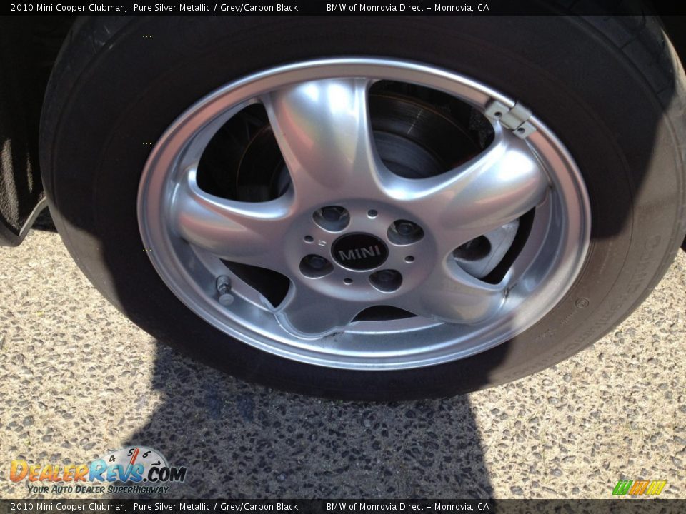 2010 Mini Cooper Clubman Pure Silver Metallic / Grey/Carbon Black Photo #3