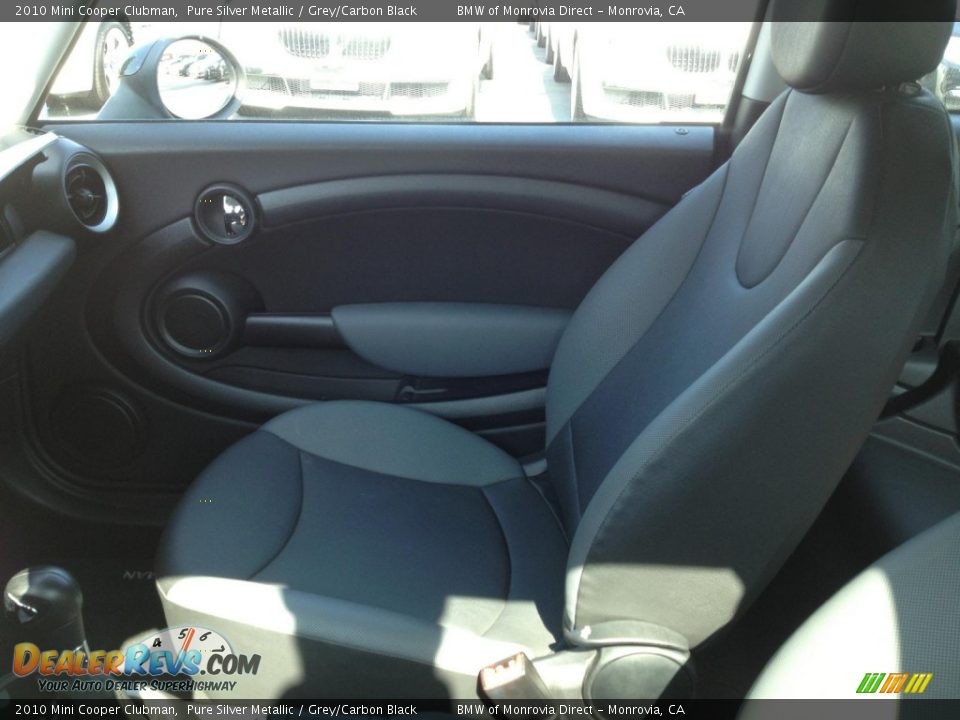 2010 Mini Cooper Clubman Pure Silver Metallic / Grey/Carbon Black Photo #5