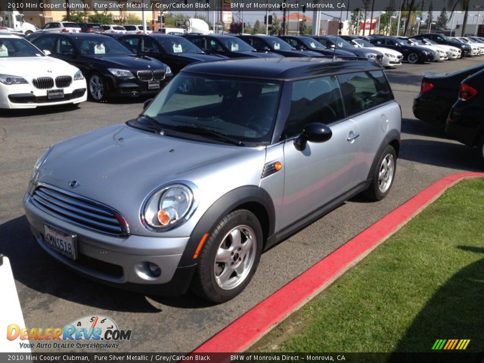 2010 Mini Cooper Clubman Pure Silver Metallic / Grey/Carbon Black Photo #6