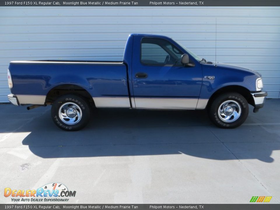 Moonlight Blue Metallic 1997 Ford F150 XL Regular Cab Photo #3