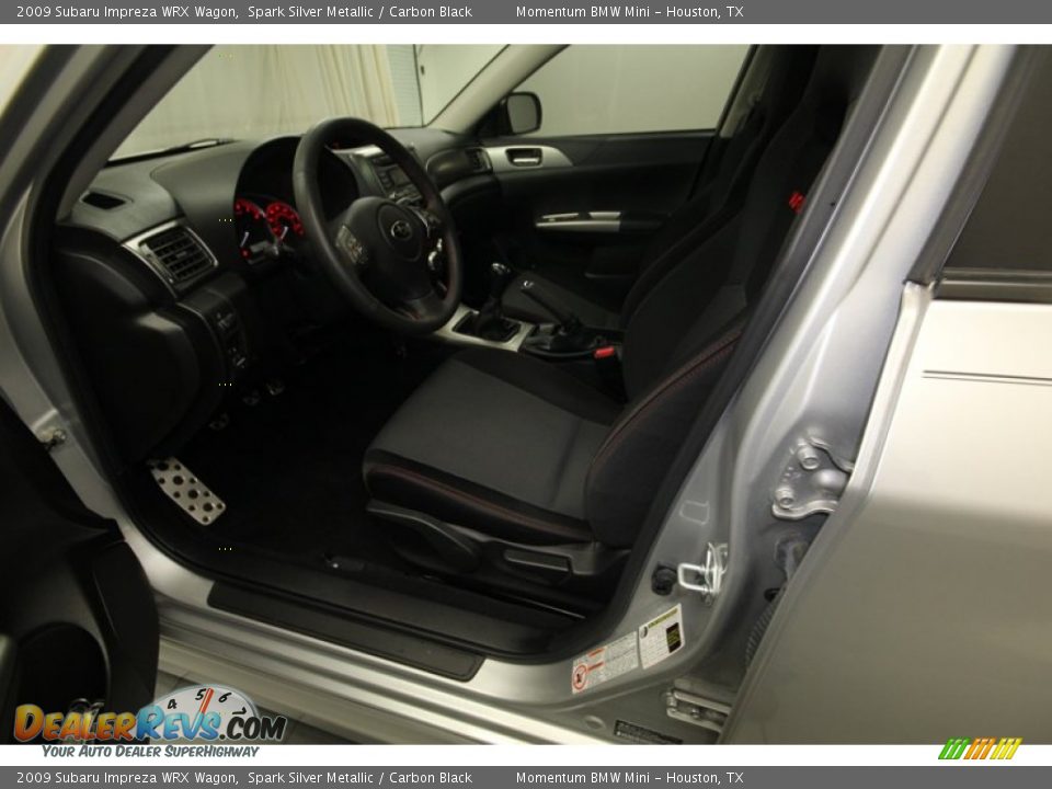 2009 Subaru Impreza WRX Wagon Spark Silver Metallic / Carbon Black Photo #4