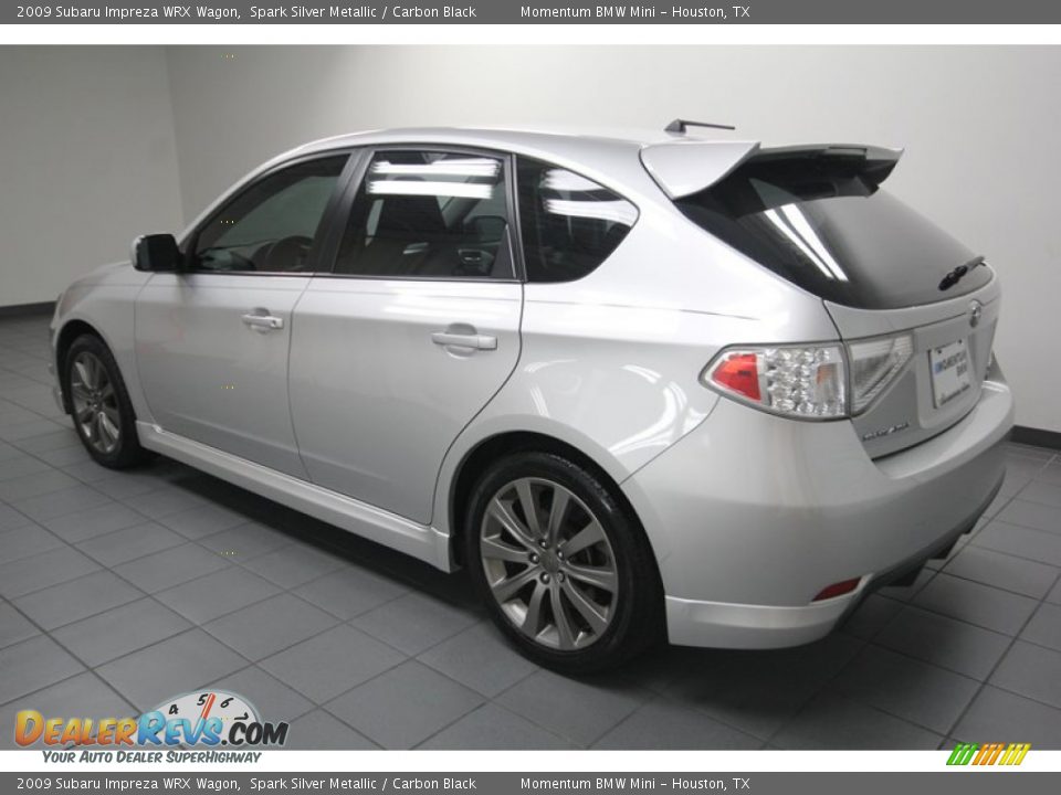 2009 Subaru Impreza WRX Wagon Spark Silver Metallic / Carbon Black Photo #5