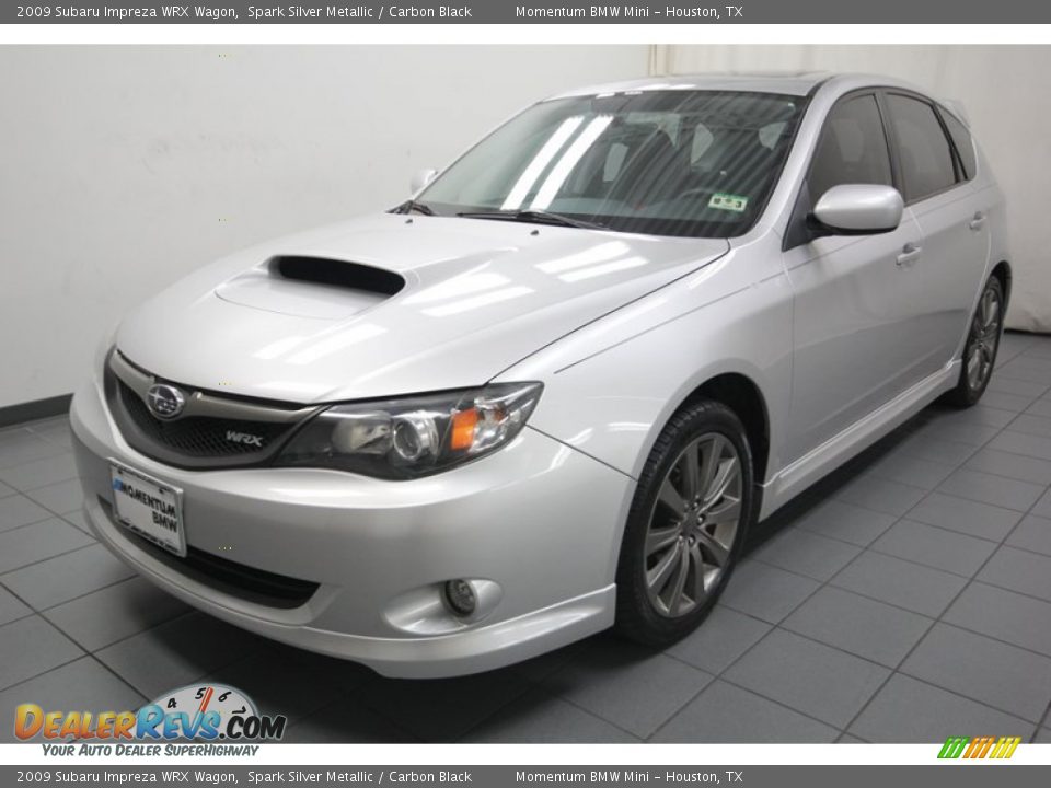 2009 Subaru Impreza WRX Wagon Spark Silver Metallic / Carbon Black Photo #6