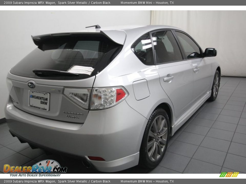 2009 Subaru Impreza WRX Wagon Spark Silver Metallic / Carbon Black Photo #12