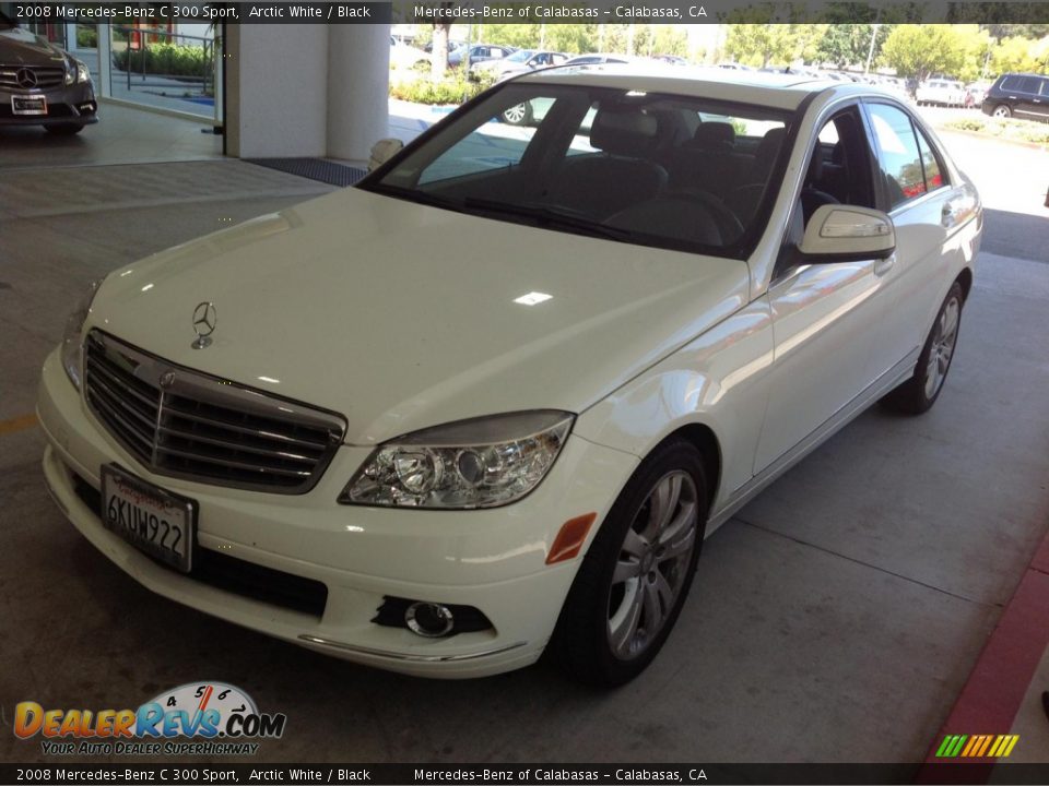 2008 Mercedes-Benz C 300 Sport Arctic White / Black Photo #4