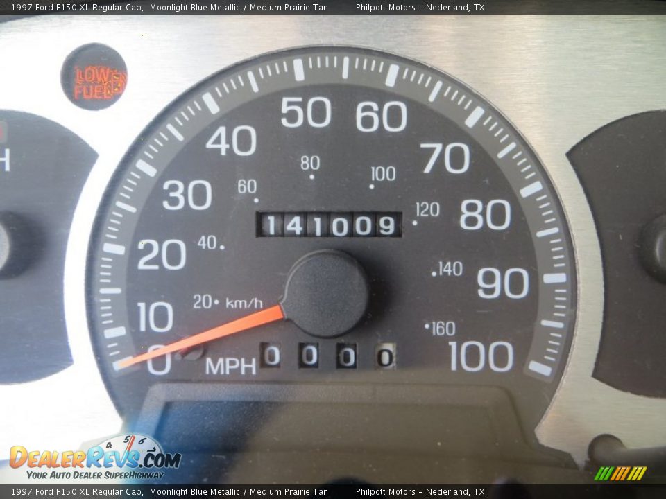 1997 Ford F150 XL Regular Cab Moonlight Blue Metallic / Medium Prairie Tan Photo #34