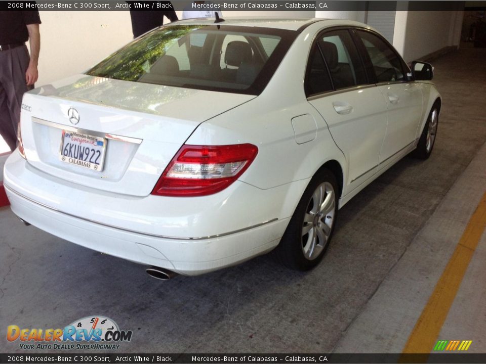 2008 Mercedes-Benz C 300 Sport Arctic White / Black Photo #6