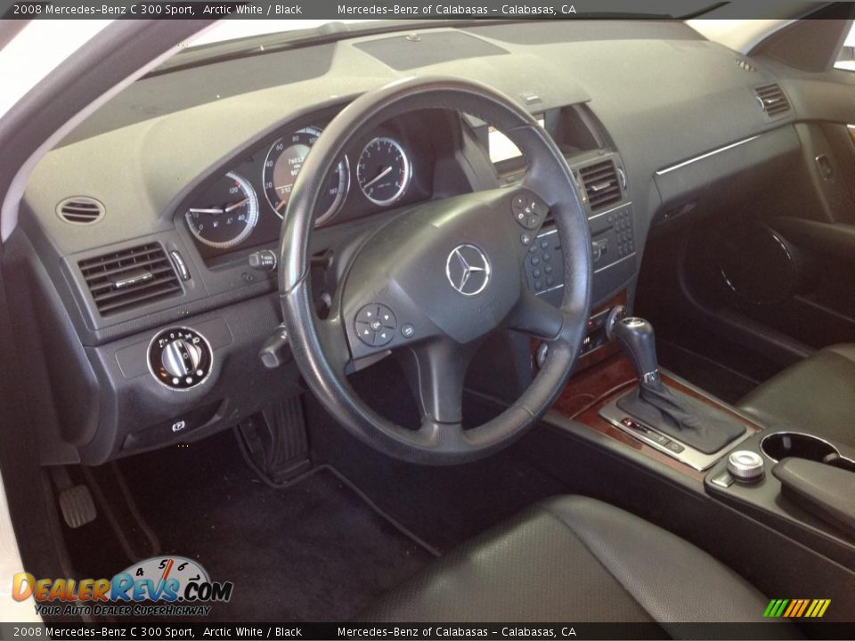 2008 Mercedes-Benz C 300 Sport Arctic White / Black Photo #7