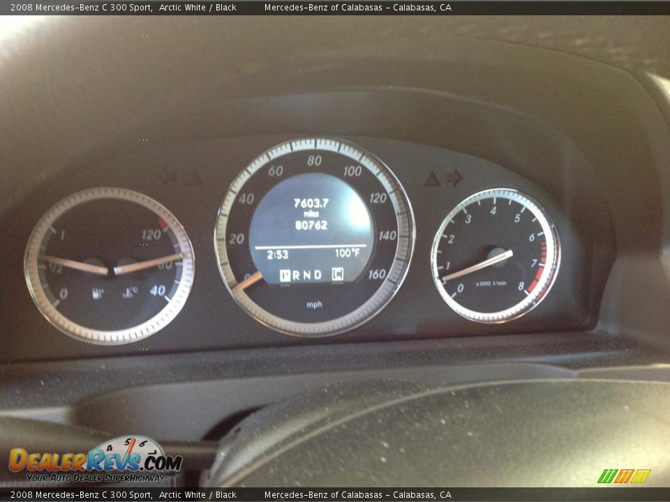 2008 Mercedes-Benz C 300 Sport Arctic White / Black Photo #9