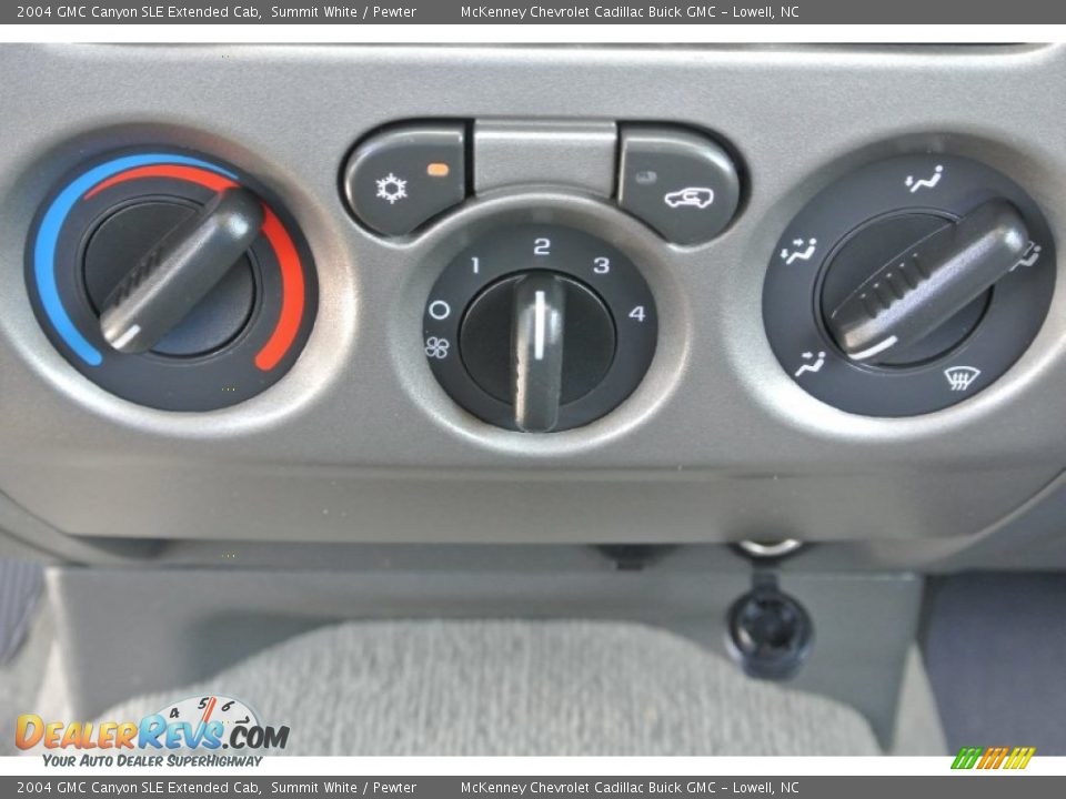 2004 GMC Canyon SLE Extended Cab Summit White / Pewter Photo #12