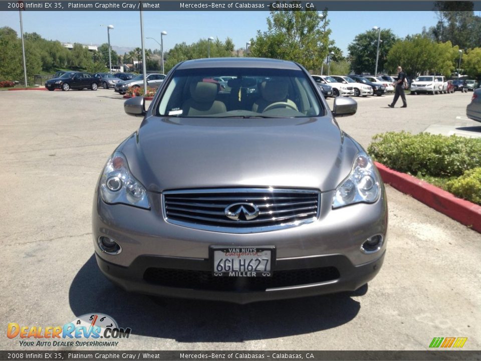 2008 Infiniti EX 35 Platinum Graphite Gray / Wheat Photo #1
