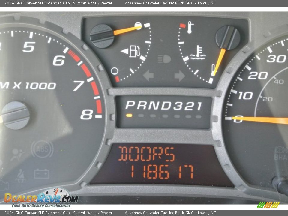 2004 GMC Canyon SLE Extended Cab Summit White / Pewter Photo #15