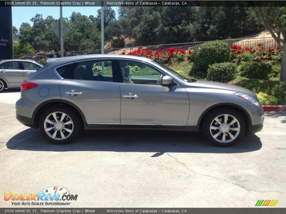 2008 Infiniti EX 35 Platinum Graphite Gray / Wheat Photo #2