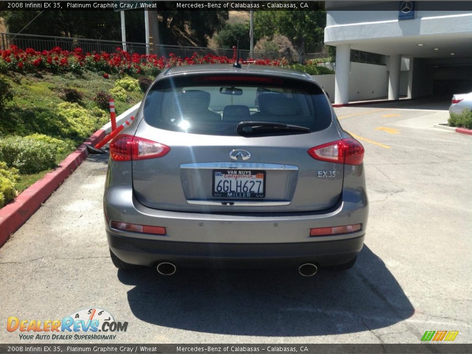 2008 Infiniti EX 35 Platinum Graphite Gray / Wheat Photo #3