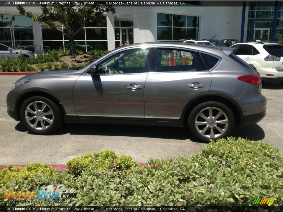 2008 Infiniti EX 35 Platinum Graphite Gray / Wheat Photo #4