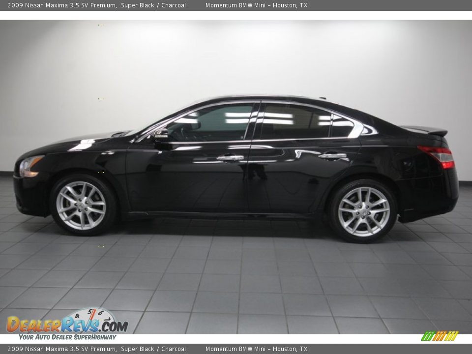 2009 Nissan Maxima 3.5 SV Premium Super Black / Charcoal Photo #2