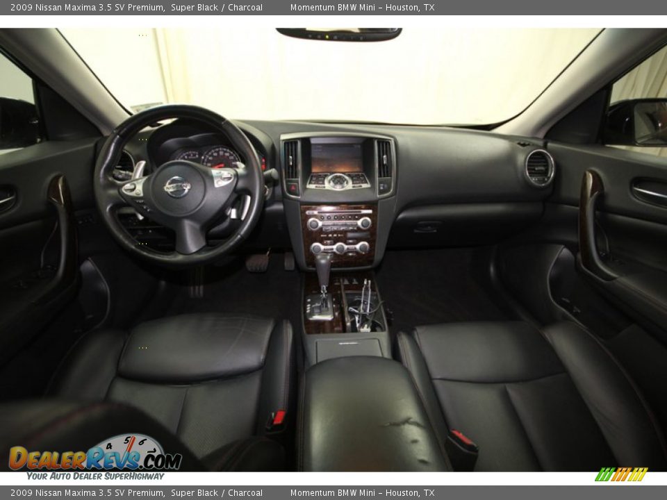 2009 Nissan Maxima 3.5 SV Premium Super Black / Charcoal Photo #3