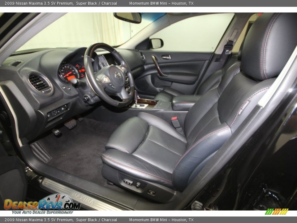 2009 Nissan Maxima 3.5 SV Premium Super Black / Charcoal Photo #4