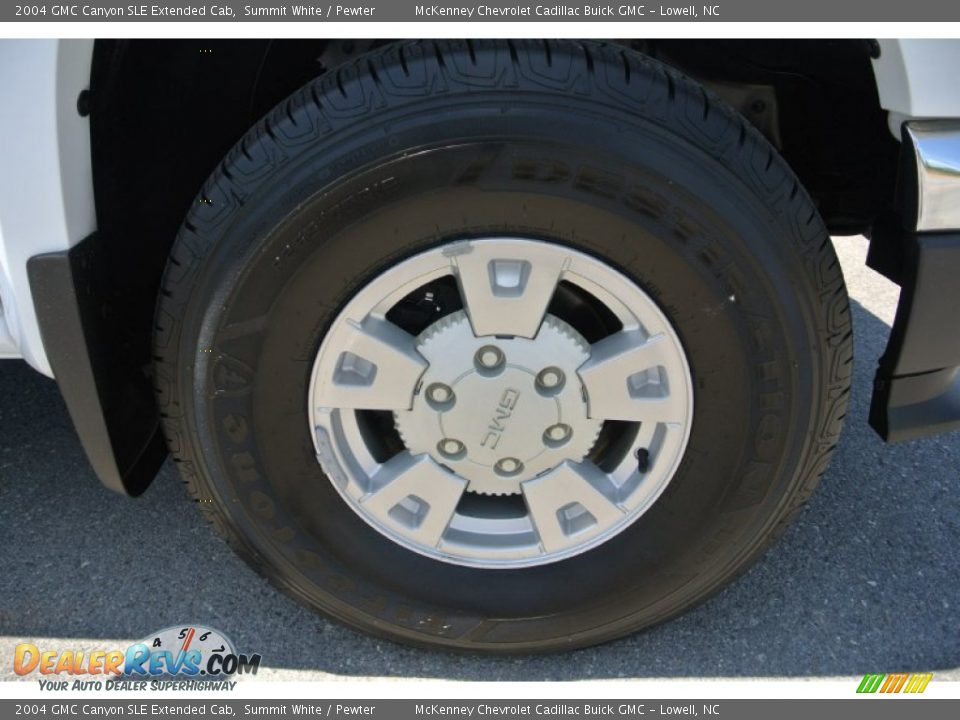 2004 GMC Canyon SLE Extended Cab Summit White / Pewter Photo #23