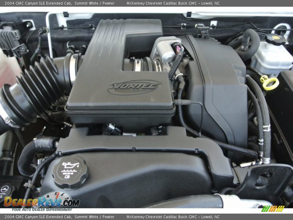 2004 GMC Canyon SLE Extended Cab Summit White / Pewter Photo #24