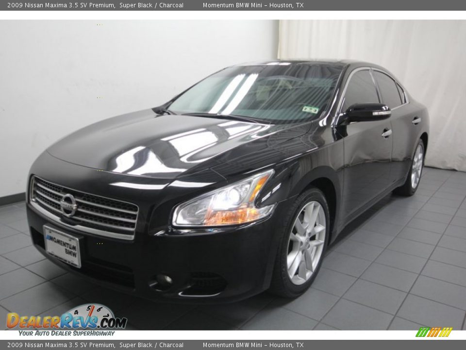 2009 Nissan Maxima 3.5 SV Premium Super Black / Charcoal Photo #6
