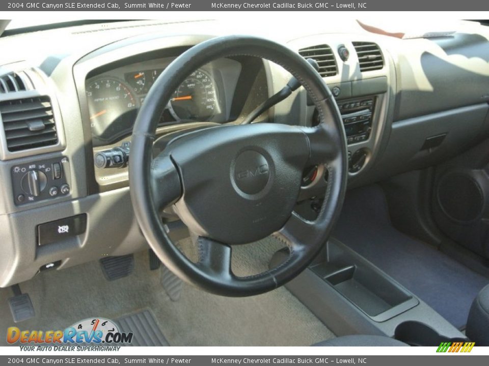 2004 GMC Canyon SLE Extended Cab Summit White / Pewter Photo #25