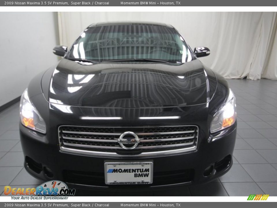 2009 Nissan Maxima 3.5 SV Premium Super Black / Charcoal Photo #7