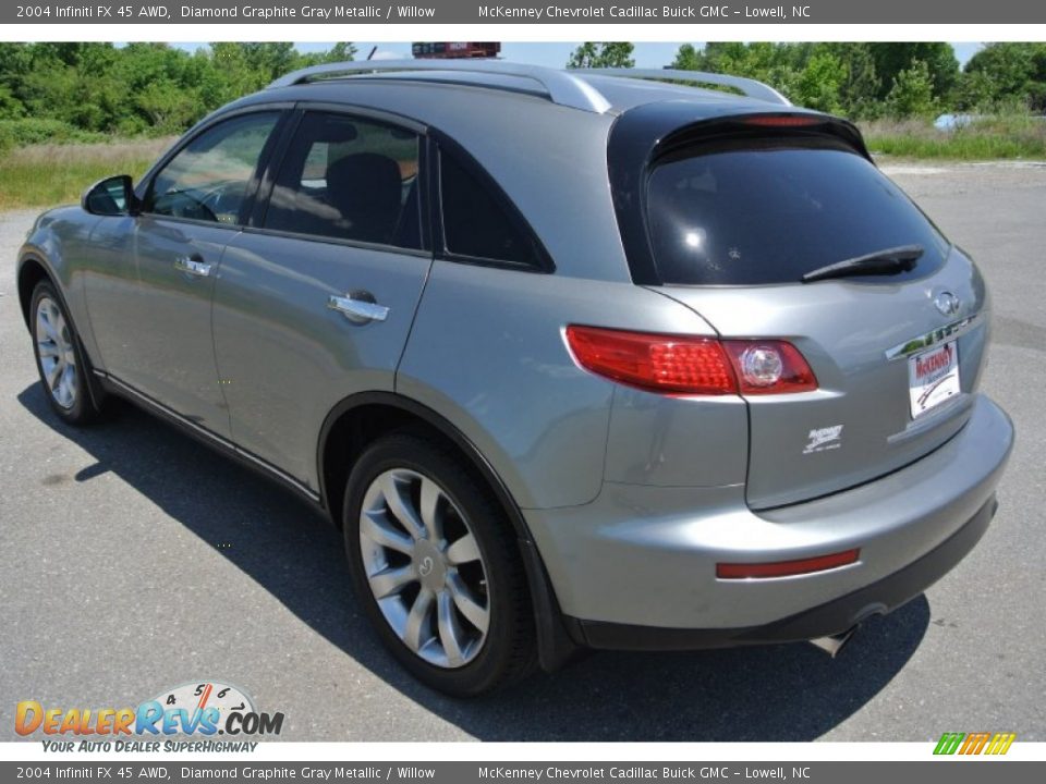 2004 Infiniti FX 45 AWD Diamond Graphite Gray Metallic / Willow Photo #4