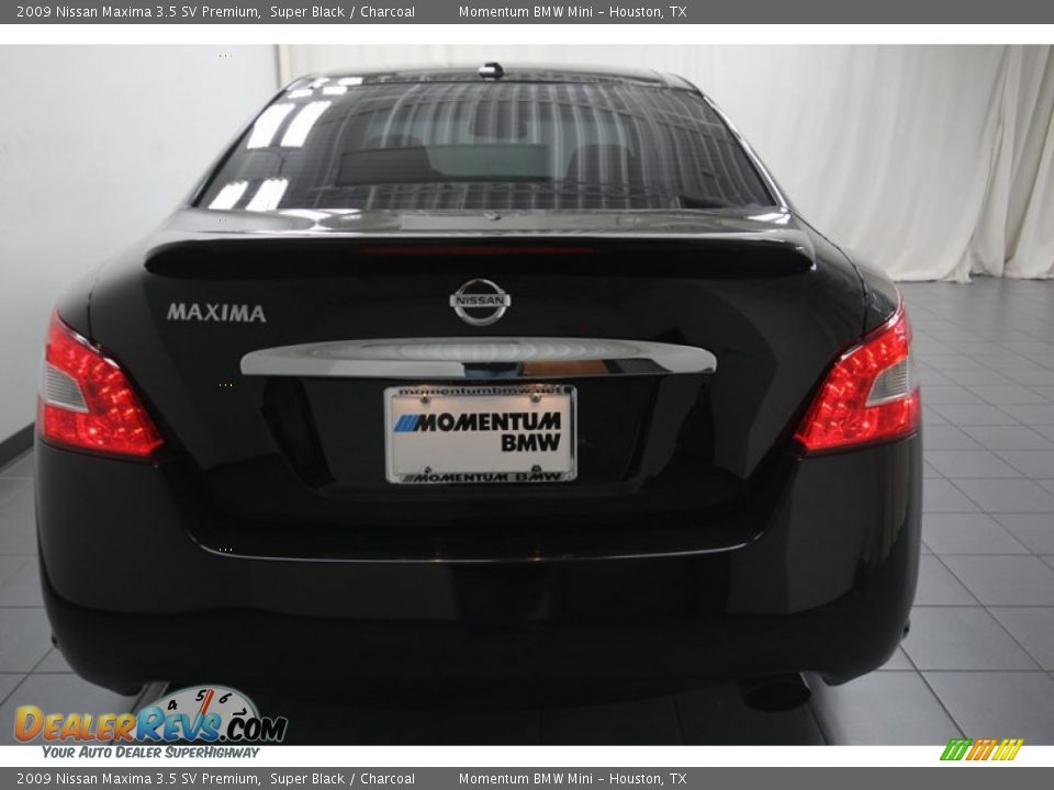 2009 Nissan Maxima 3.5 SV Premium Super Black / Charcoal Photo #12