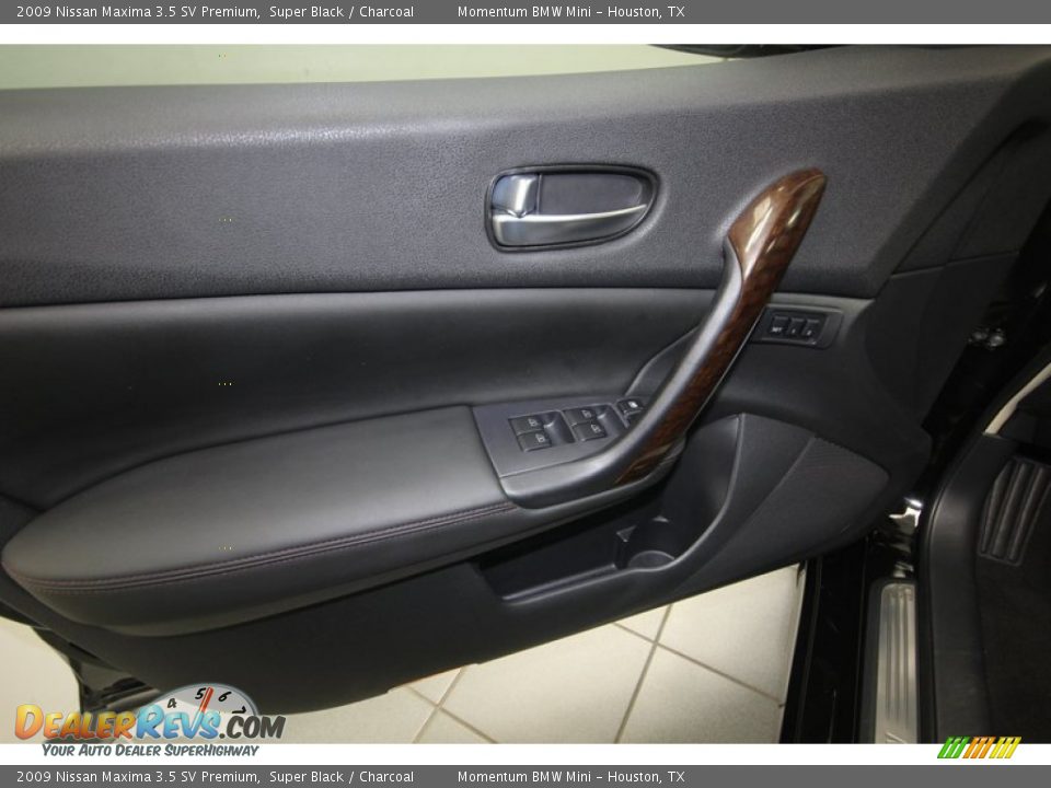 2009 Nissan Maxima 3.5 SV Premium Super Black / Charcoal Photo #14
