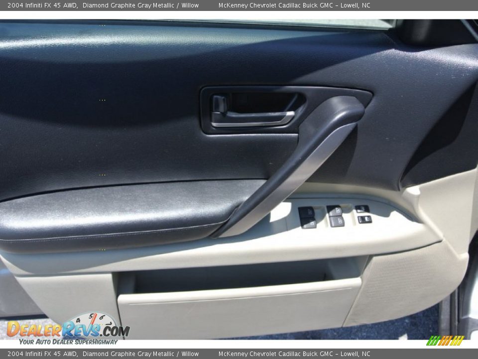 2004 Infiniti FX 45 AWD Diamond Graphite Gray Metallic / Willow Photo #10