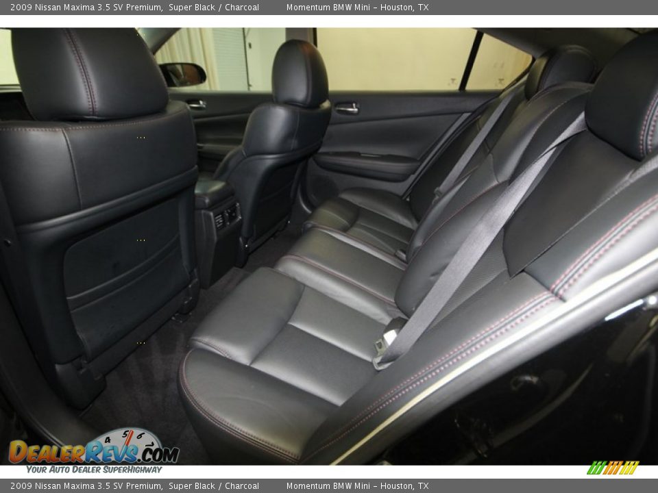 2009 Nissan Maxima 3.5 SV Premium Super Black / Charcoal Photo #16