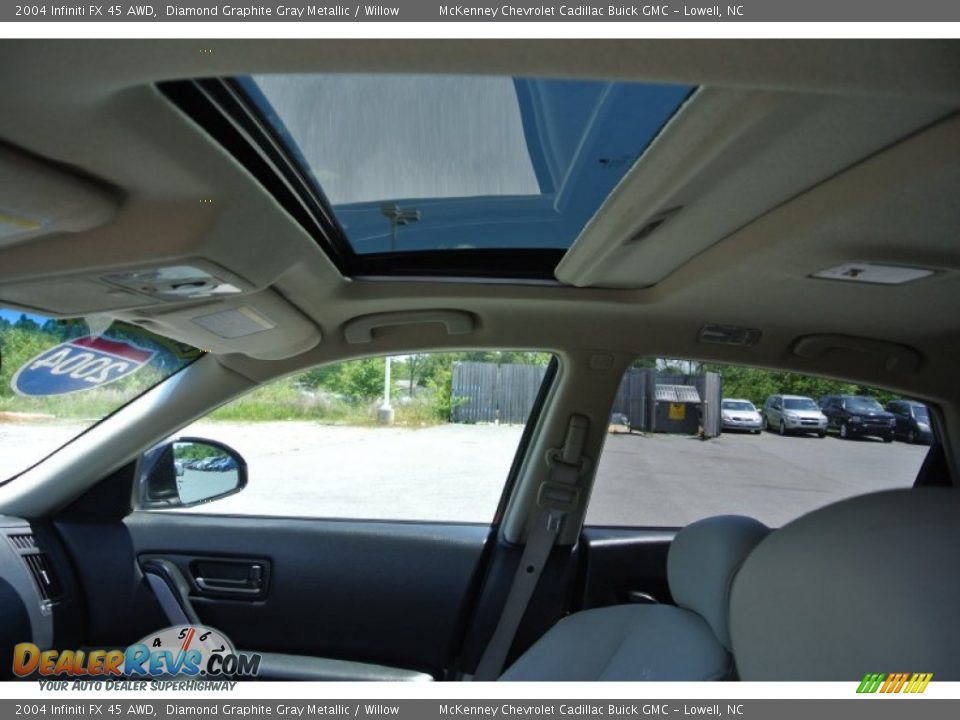 2004 Infiniti FX 45 AWD Diamond Graphite Gray Metallic / Willow Photo #11