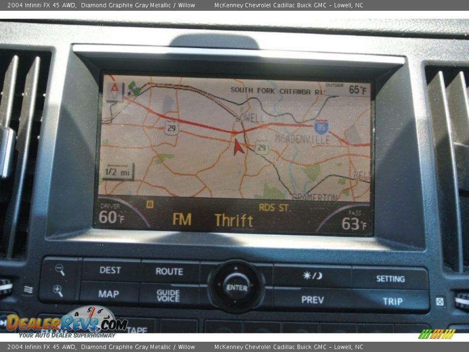 2004 Infiniti FX 45 AWD Diamond Graphite Gray Metallic / Willow Photo #13