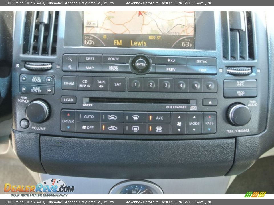 2004 Infiniti FX 45 AWD Diamond Graphite Gray Metallic / Willow Photo #14